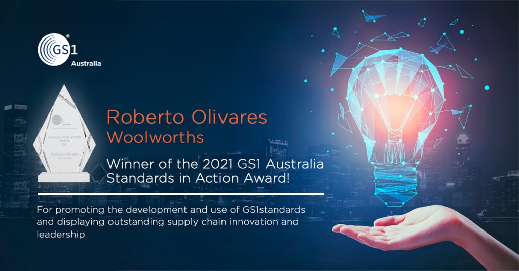 2021 GS1 Australia Standards in Action award.