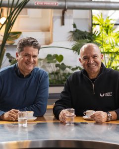Veneziano Coffee Roasters co-founders and specialty coffee stalwarts Craig Dickson and Rocky Veneziano