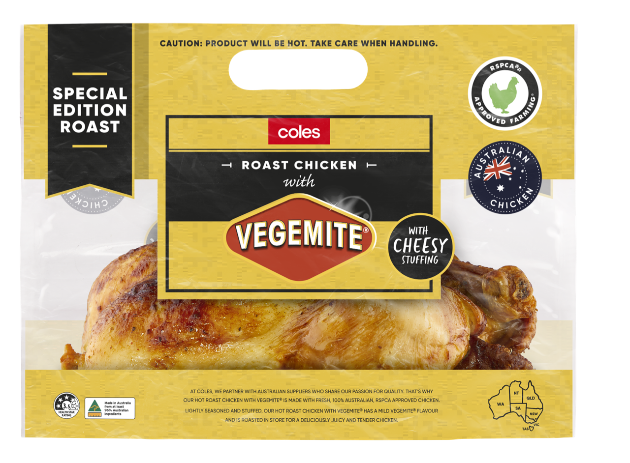 Coles unveils Vegemite-infused hot roast chicken - Retail World Magazine